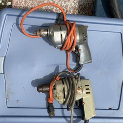Two Electric Drills - Working Condition $5 For the two.