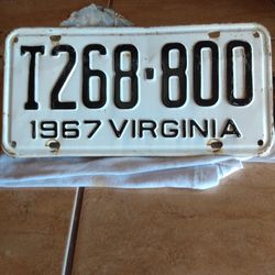 Antique,, Plate ,1967 Virginia,,