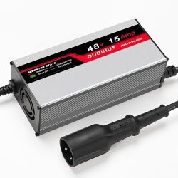 DUBIHU 48V 15A Golf Cart Battery Charger, Compatible with Club Car Models, with 3-Pin Round Plug, 48 Volt 15 Amp Golf Cart Charger, 16FT Long CableDUB