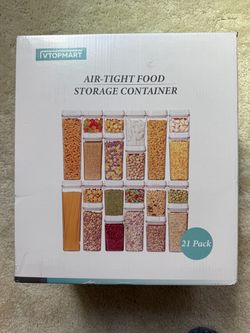 Air tight food storage containers