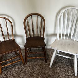 Rustic Wooden Chairs