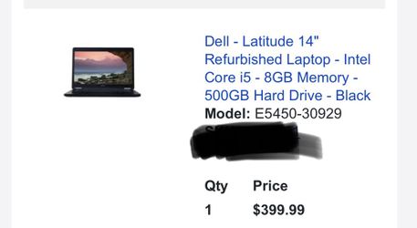 Dell Latitude 14” Laptop