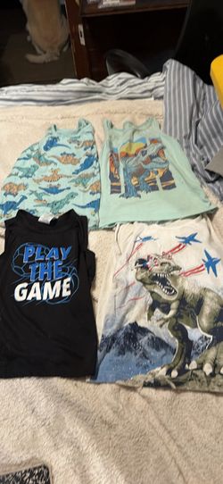 Lot of 4 Boys Sleeveless Tops 5T Assorted