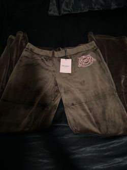 NWT Juicy Couture Brown Velour Track Pants