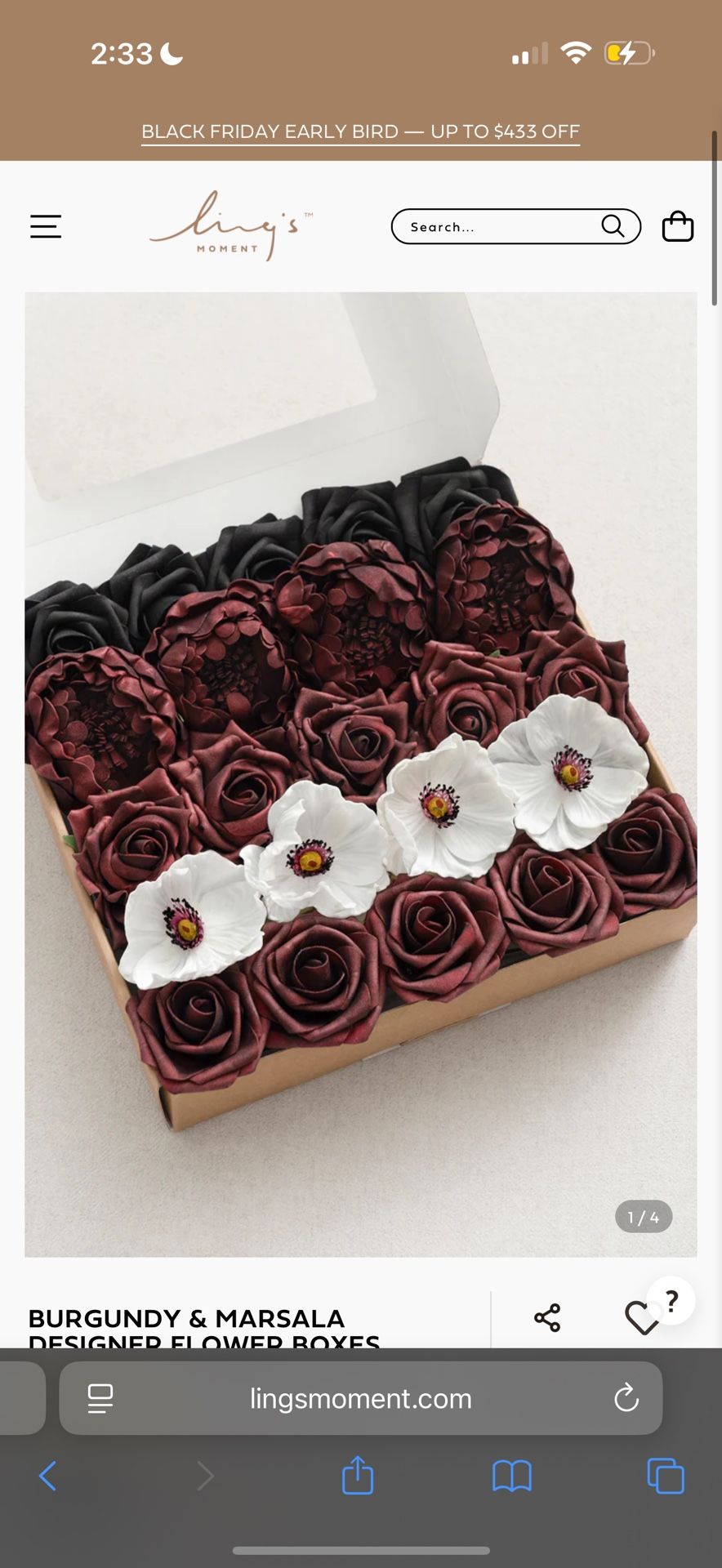 Ling’s Moment - Silk Flowers NEW+ UNUSED