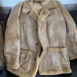 VINTAGE MENS SHEARLING 