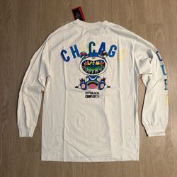 Size large - Mitchell and Ness Takashi Murakami Chicago Cubs Complexcon Long Sleeve Shirt - supreme Kanye Yeezy kith Stussy