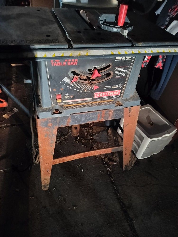 Craftsman table saw