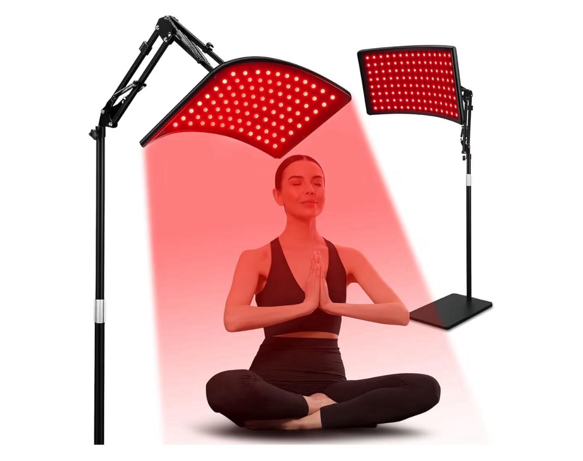 Red Light Therapy for Face and Body, Red Infrared Light Therapy Lamp with Stand Led 660nm Red Light-Therapy& 850nm Infrared Light Device for Body