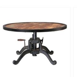 HOME DECORATORS COLLECTION 36" Adjustable Reclaimed Wood Coffee Table 
