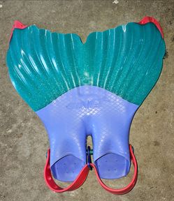 FINIS Mermaid Dream Fin Swim Purple Sparkly Glitter Green Monofin Mermaid Tail
