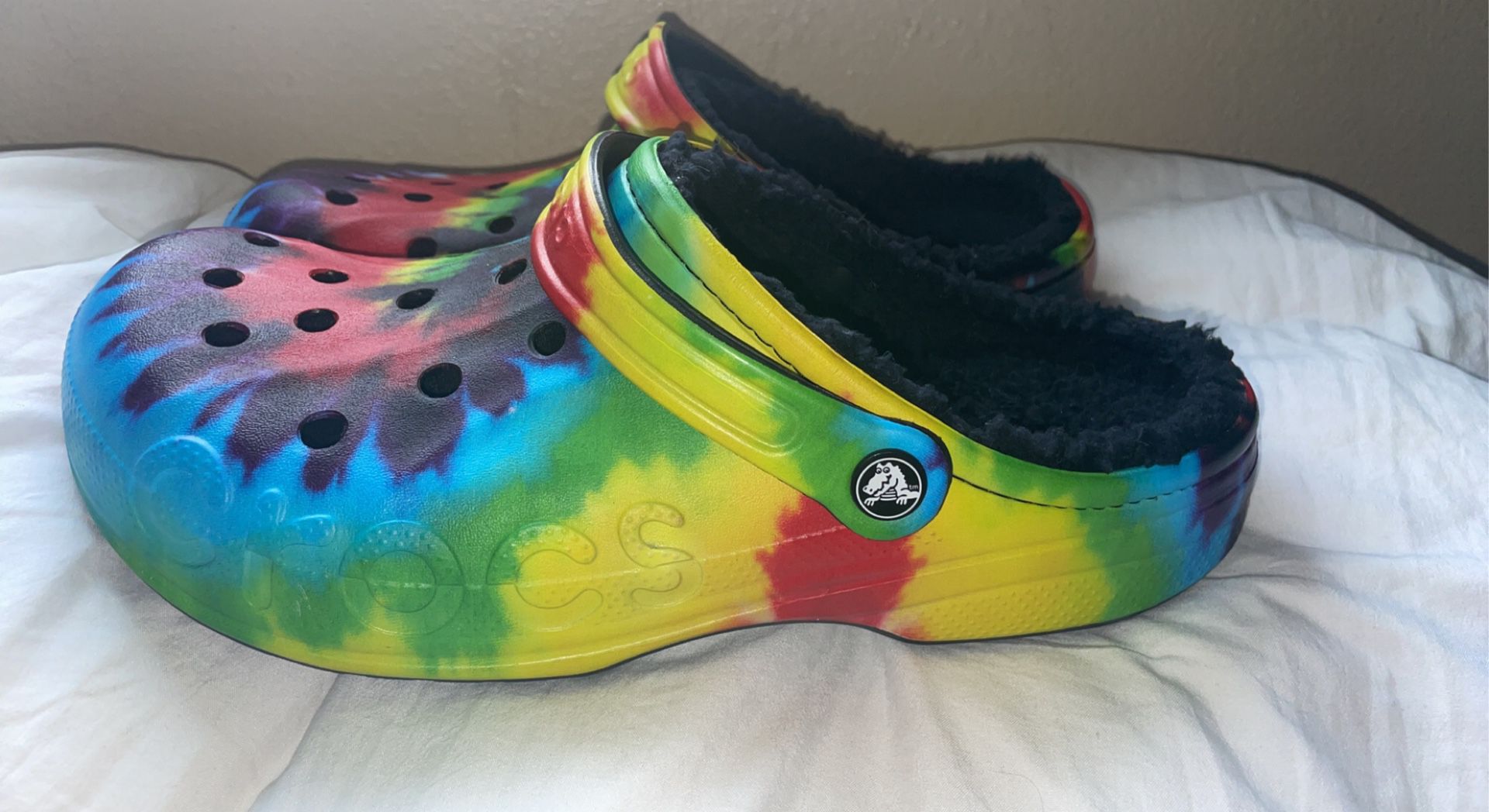 Lined Tie Dye Customized Crocs for Sale in Gastonia, NC - OfferUp