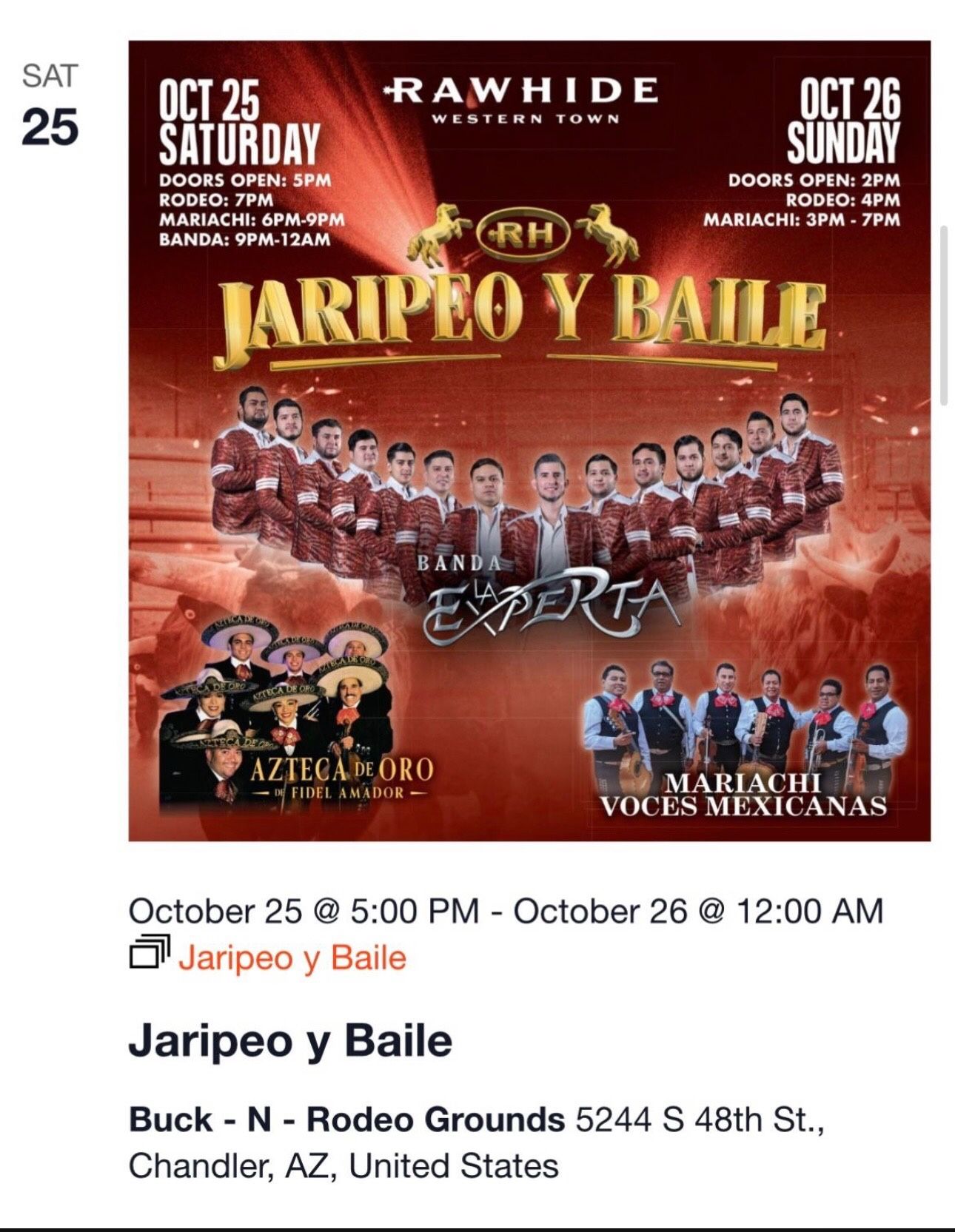 Jaripeo Y Baile $20