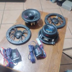 soundstream two-way door speakers with crossovers $40