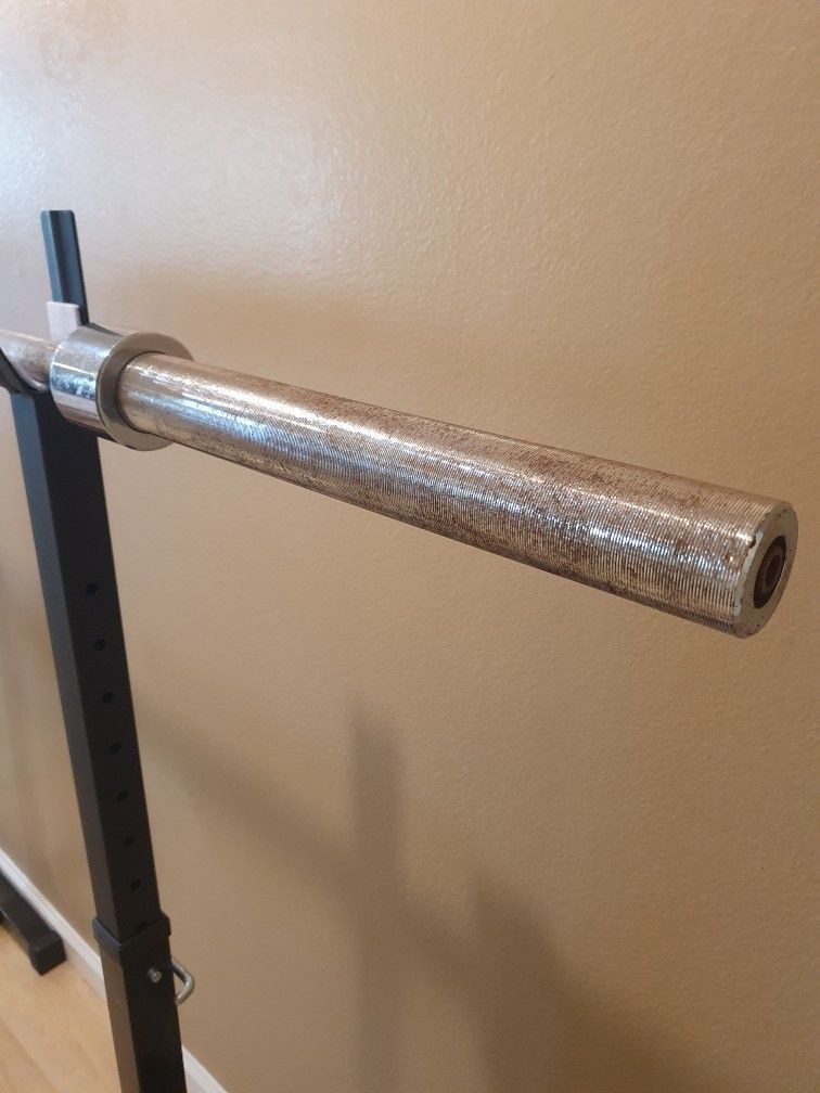 Olympic Bar Barbell Rod Weight Crossbar Gym Sport Lifting