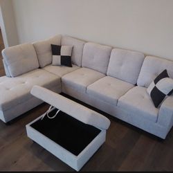 New Sectional And Ottoman 