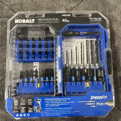 Kobalt XTR Impact 40-Piece High-Speed Steel Hex Shank Screwdriver Bit Set NEW