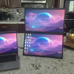 15.6" Dual Monitor Stack Portable
