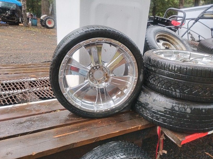 20" Chrome Wheels And Tires