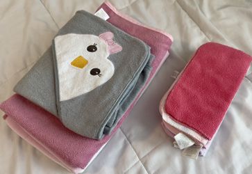 Baby Girl Bath Towels