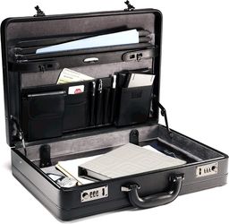 Samsonite Bonded Leather Attache, Black, One Size #2830U R5