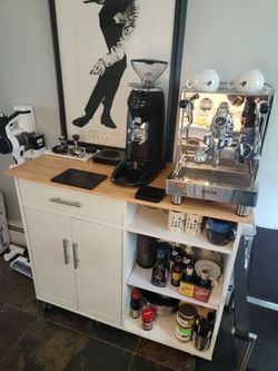 Kitchen free standing cabinet storage island