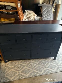 Blue ikea hemnes dresser