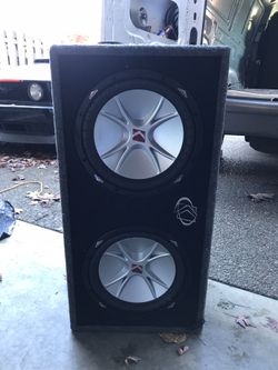 Box And 12" subwoofers
