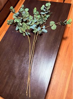 Artificial Eucalyptus Stems and Garland. Read description 1st