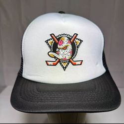 NHL Anaheim Mighty Ducks Dia De Los Muertos Trucker Snapback Hat Cap - New
