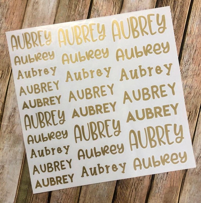 Name decals