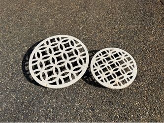 Set of 2 metal plant caddy plant stand with wheels