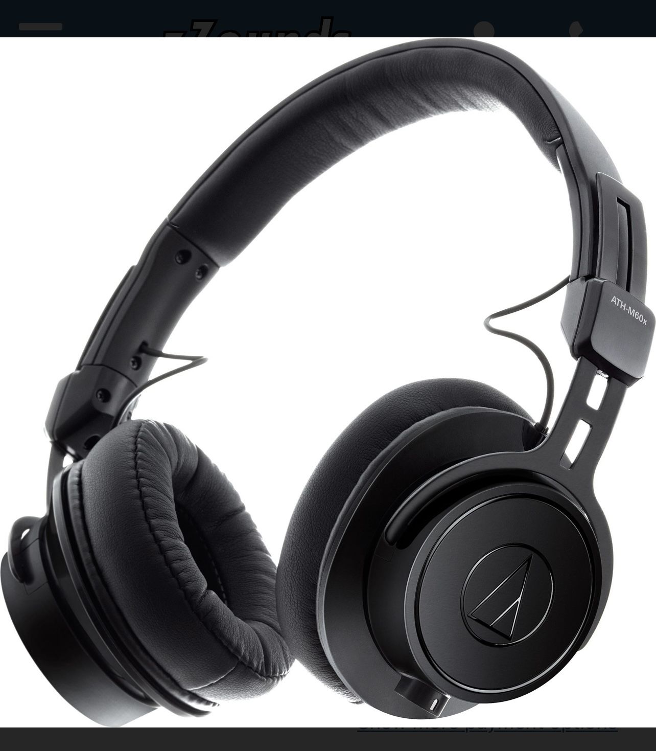 Audio-Technica M Series Remastered ATH-M60x Closed-Back On-Ear Dynamic Monitor Headphones