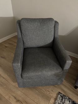 living room chair from living spaces in grey