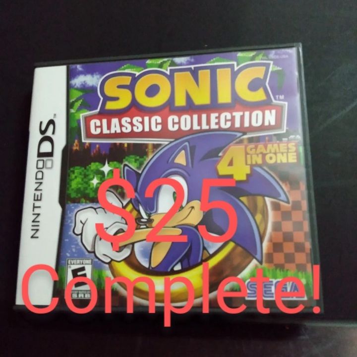 Sonic Classic Collection for Nintendo DS (Complete) for Sale in Dubach, LA  - OfferUp