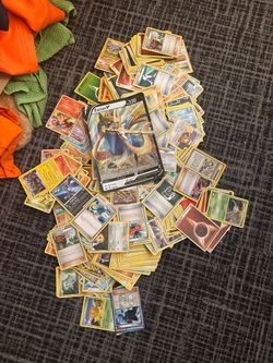 Large Lot of Pokémon Trading Cards