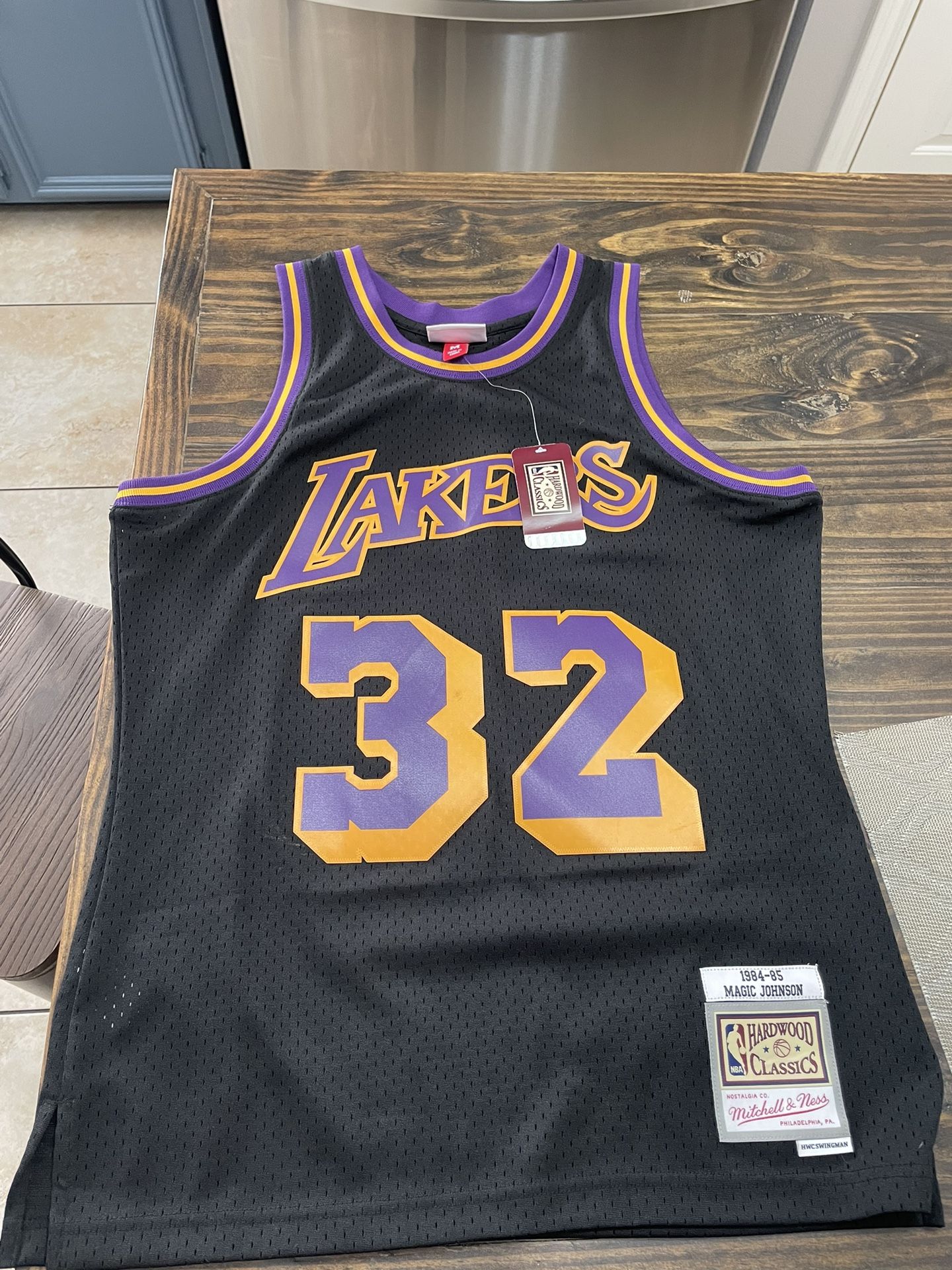 Magic Johnson Lakers jersey Mitchell & Ness