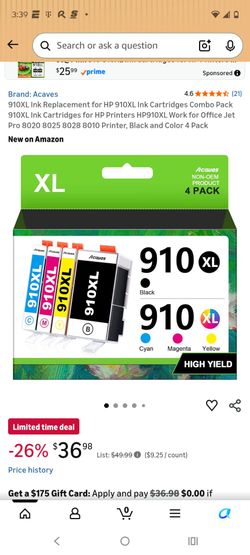 910 Ink for HP