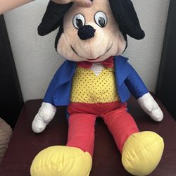 Vintage mickey mouse disney plush 