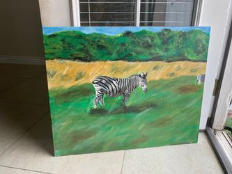 Zebra painting