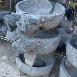 Molcajetes De Piedra Volcánica 