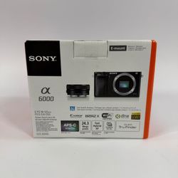 New Sony Alpha A6000 24.3MP Mirrorless Digital Camera