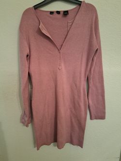 Pink Moda Sweater Dress