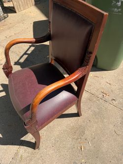 Vintage Wood Chair. S.W.Arl.