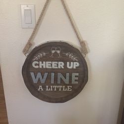 Home Decor Wine Sign