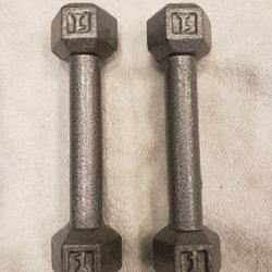 1lb Cast iron Dumbbells