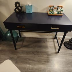Navy blue desk