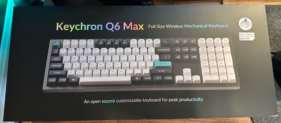 Keychron Q6 Max (Upgraded switches + accessories)