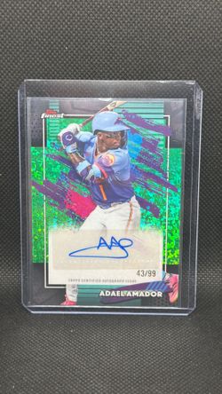 2026 Topps Finest ADAEL AMADOR ROCKIES AUTO GREEN MINI DIAMOND Parallel /99