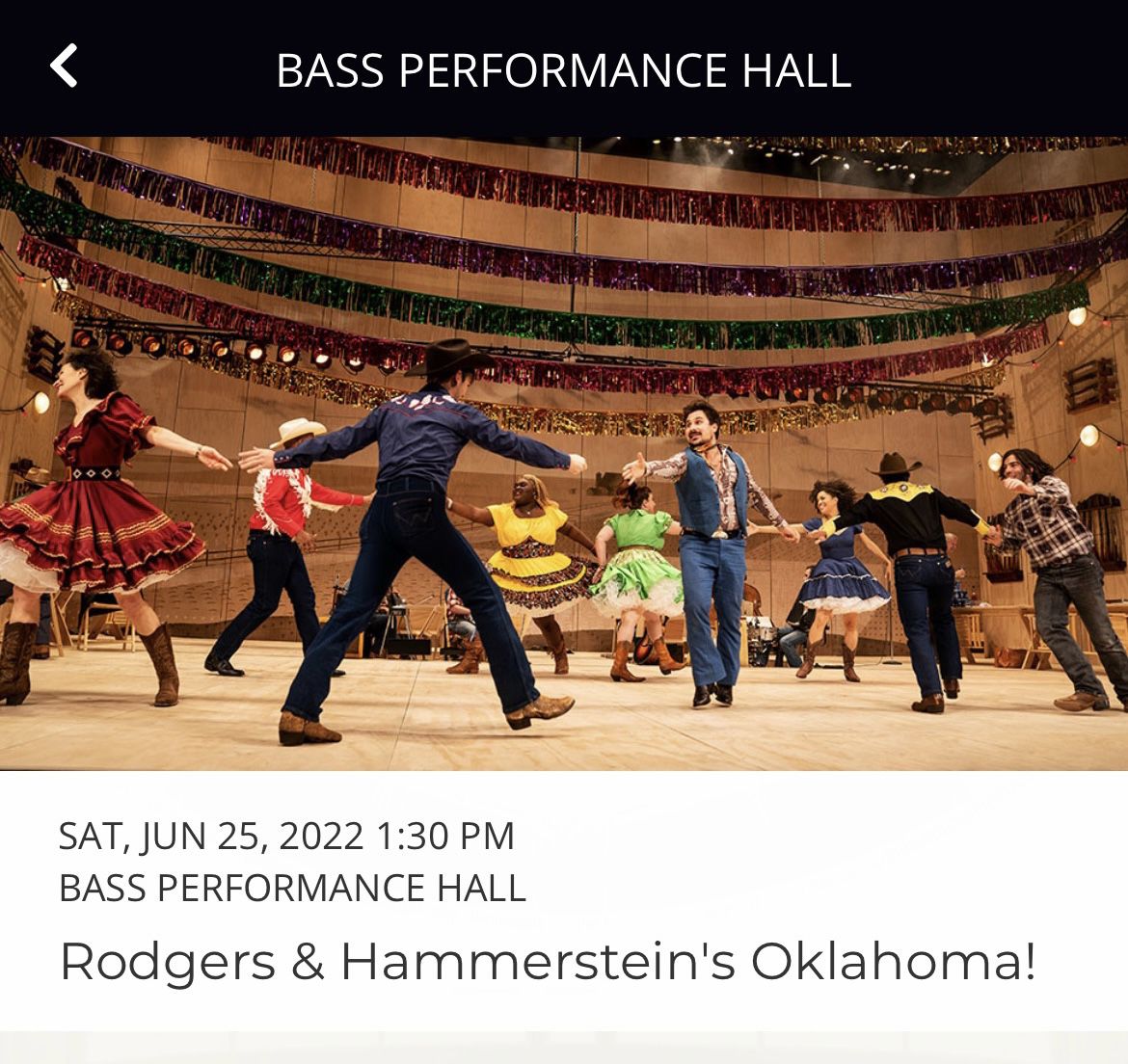 Oklahoma! at Bass Hall